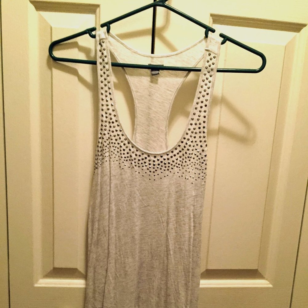 Aerie Sheer Tank Top with Stud Detail
